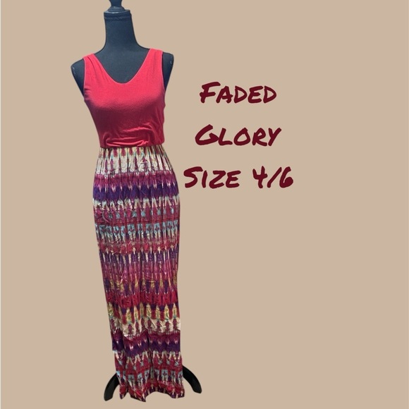 2 FOR 1 FULL LENGTH SUMMER DRESSES GENTLY WORN SEE DESCRIPTION - Picture 4 of 6